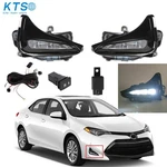Pair Led Daytime Running Fog Lights Kit For Toyota Corolla Xle 2017- 2019. Fixed Price $36.97.