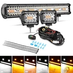 Auxbeam 20" 4" Strobe Led Work Light Bar Pods Offroad Driving For Gmc Terrain. Fixed Price $109.99.