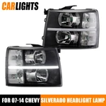 Clear Lens Led Drl Strip Headlights Black Housing New Fit For Silverado 2007-14. Fixed Price $116.00.