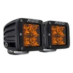 Rigid Industries 20252 3X3" D-series Spot Led Lights W/ Amber Pro Lens. Fixed Price $311.10.