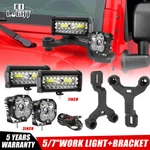 Led Work Driving Lights/ A-pillar Brackets For Jeep Wrangler Jl/jlu Gladiator Jt. Fixed Price $37.99.