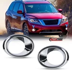 Fog Light Bezels For 2013-2016 Nissan Pathfinder Chrome Covers Direct Fit. Fixed Price $24.99.