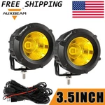 Auxbeam 3.5" Round Amber Led Spot Light Pods Work Flood Driving Fog Lamp Offroad. Fixed Price $59.99.