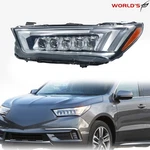 Headlight For Acura Mdx 2017-2020 Led Clear Lens W/o Module Left Side Chrome Lh. Fixed Price $323.86.