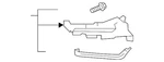 Genuine Lexus Bumper Cover Spacer Panel 52030-0E150. Fixed Price $186.84.