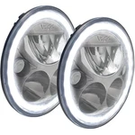 2007-2017 Jeep Jk Vx Led Headlight Kit Black Chrome White Halo. Fixed Price $849.99.