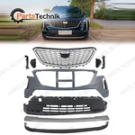For Cadillac XT4 2019-2023 Complete Front Bumper Cover Upper Chrome Grille Kit. Fixed Price $469.99.