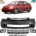 Front Bumper Cover Primed Plastic & Fog Lights Kit For 2004-2009 Toyota Prius. Fixed Price $218.72.