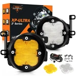Auxbeam 3" Led Fog Light Amber White Flood For Toyota 4RUNNER Tacoma Tundra. Fixed Price $127.49.