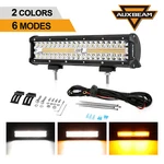 Auxbeam 12 Inch 300W 6 Modes White&amber Strobe Flash Offroad Led Work Light Bar. Fixed Price $49.99.