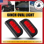 Auxito 6INCH Red Oval Light W/ Mounting Bracket 2PCS Waterproof Trailer. Fixed Price $29.99.