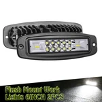 OFFROADTOWN-7'' 96W Led Flush Mount Lights Driving Pods For Pickup Rear Bumper. Fixed Price $27.99.