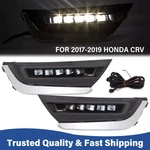 Honda Crv 2017-2019 Led Fog Light Drl Daytime Running Lamp Kit W/ Brackets. Fixed Price $88.49.