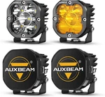 Auxbeam 3" Led Work Bar Cube Pods Driving Fog Ditch Lights + Covers Shield. Fixed Price $127.49.