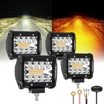 Auxbeam 6 Modes Amber White Series, 4 Packs Led Pod Lights Flash Strobe Warni.... Fixed Price $114.60.