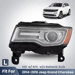 For 2014-2016 Jeep Grand Cherokee Hid Headlight W/afs Projector Left Driver Side. Fixed Price $219.99.