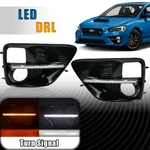 Led Turn Signal Front Driving Fog Light Bezel Cover Fit 2015-2017 Subaru Wrx Sti. Fixed Price $74.99.