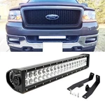 120W 20" Led Light Bar W/ Lower Bumper Brackets, Wirings 2006-08 Ford F150. Fixed Price $115.09.