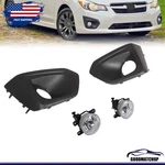 For 2012-2014 Subaru Impreza Front Bumper Fog Lights Lamps W/ Cover Bezel Pair. Fixed Price $42.23.