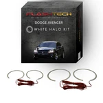 White Angel Eye Led Halo Kit For 2008-2015 Dodge Avenger Headlights. Fixed Price $104.30.