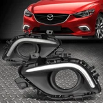 For 14-16 Mazda Led Drl Bar Bumper Driving Fog Light Replacement Bezel Cover. Fixed Price $51.88.