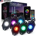 Xprite Rgbw Led Rock Lights Kit With Bluetooth & Wireless G7 - 6PCS,. Fixed Price $120.66.