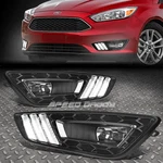 Led Drl+turn Signal Black Bezel 15-17 Ford Focus Clear Lens Fog Light Lamp. Fixed Price $107.24.