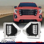 Led Fog Light Lamp W/wiring Chrome Bezels Fit For 19-21 Gmc Sierra 1500 Denali. Fixed Price $77.29.