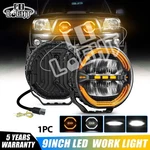 Dual Color Drl 9" Round Led Driving Work Light Fog Lamp Offroad Truck Suv Utv. Fixed Price $139.58.