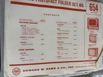 Vintage 1963 Howard W. Sams Photofact Set 654 Complete Folder - Airline,. Fixed Price $20.00.