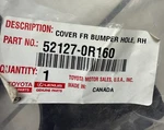 Toyota RAV4 2019-2023 Front Rh Bumper Fog Light With Bezel Cover Oem 52127-0R160. Fixed Price $32.50.