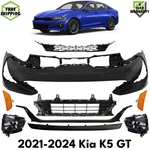 Front Bumper Cover Primed Plastic & Fog Lights Kit For 2021-2024 Kia K5 Gt. Fixed Price $1995.00.