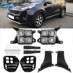 Fog Lights Led Drl Bumper Lamps Kit For Kia Sportage 2017-2018 Left+right Side. Fixed Price $76.55.