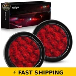 Nilight TL-18 4" Round Red Led Trailer Tail Lights IP67 Waterproof. Fixed Price $44.99.