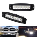 6" 18W Flush Mount Led Bars For Truck Suv Jeep Atv Driving/backup Lights. Fixed Price $31.09.
