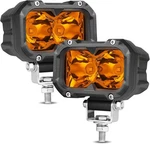 Amber Led Fog Lights, 2PCS 4 Inch Pods Yellow Spot. Fixed Price $55.98.