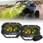 Auxbeam Pair 4" Amber Led Work Lights Offroad Driving Lamp Spot Pods For Cam-am. Fixed Price $79.99.