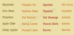 Mini Fall Words Phrases 9900 Reusable Mylar Diy Stencils For Painting. Fixed Price $15.99.