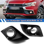 Pair Fog Light Bezel Grill Cover For 2016-19 Mitsubishi Outlander Sport Asx Rvr. Fixed Price $34.10.