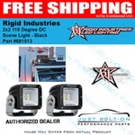 Rigid Industries 2X2 115 Degree Dc Scene Light - Black. Fixed Price $299.99.