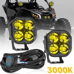 2X For Polaris Ranger Xp 3" Led Cube Work Light Bar Spot Pods+rock Switch Wiring. Fixed Price $41.82.