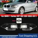 2PCS Car Headlight Lens Cover+glue Clear For Bmw Series E87 E82 E88 2003-2011. Fixed Price $60.98.