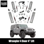4 Inch Lift Kit For 2007-2018 Jeep Wrangler Unlimited Jk. Fixed Price $649.95.