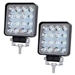 Square Bar 2PCS 4.3" 48W 4.3IN 16LED Spot Lights. Fixed Price $35.84.