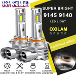 Oxilam Upgraded 2* 9145 Led Fog Bulbs 6500K Cool White 3000LM Set H10 9140 Light. Fixed Price $13.48.