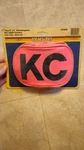 Vintage Kc Hilites Rectangle 5"X7" Fog Light Covers Hot Pink Vinyl #5309. Fixed Price $210.00.