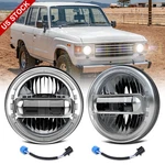 Pair Chrome 7'' Round Led Headlights Hi-lo Drl For Toyota Land Cruiser FJ40 FJ60. Fixed Price $127.99.