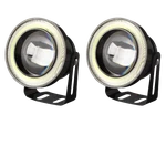 2X White Led 3.5" Fog Light Lamp Projector Angel Halo Eye Ring. Fixed Price $18.99.