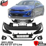 Front Bumper Cover Primed & Grille Assembly For 2021-2024 Kia K5 Gt-line. Fixed Price $1276.99.