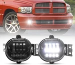 Dodge Ram Led Fog Lights With Daytime Running SET,1 Pair Clear Lens B. Fixed Price $118.76.